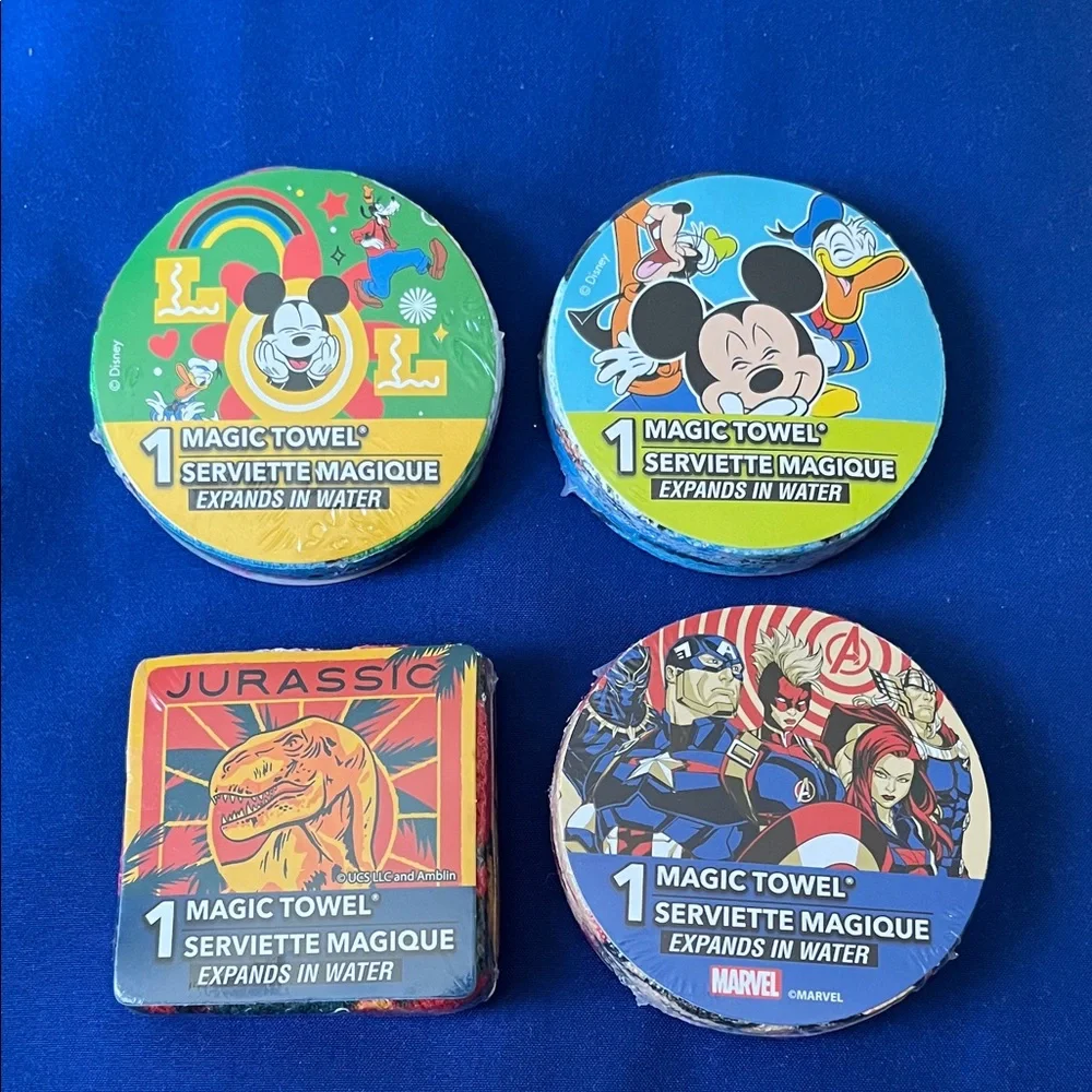 Magic Towel Set with Disney and Marvel Designs